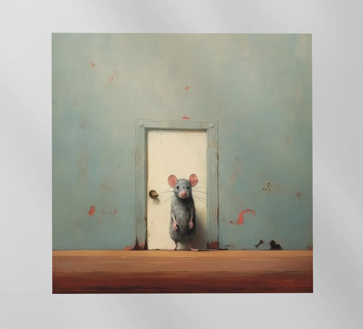 Minimo Mouse pellicola backlit da Minimal Animal Art