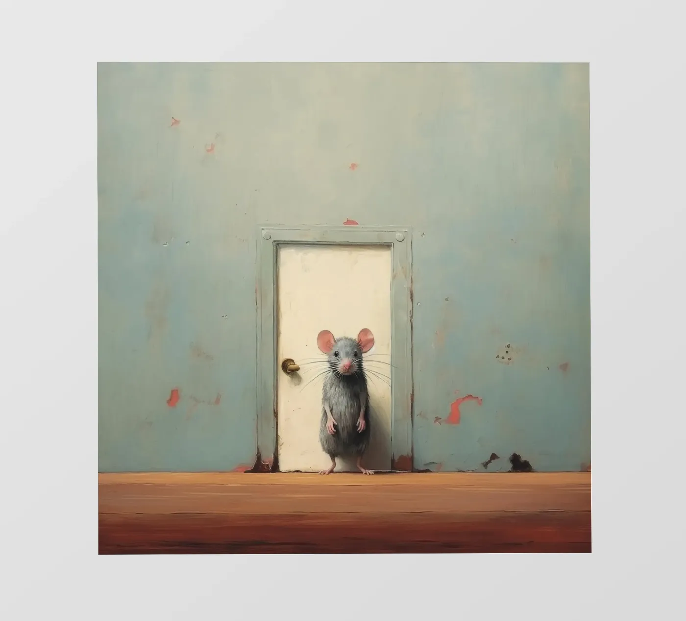 Minimo Mouse pellicola backlit da Minimal Animal Art