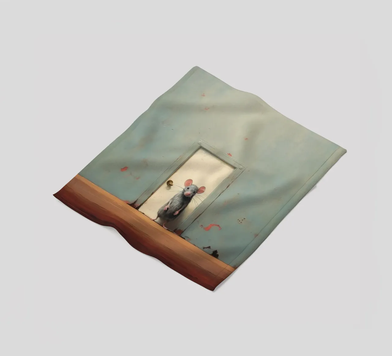 Mouse minimo 1 coperta in pile da Minimal Animal Art