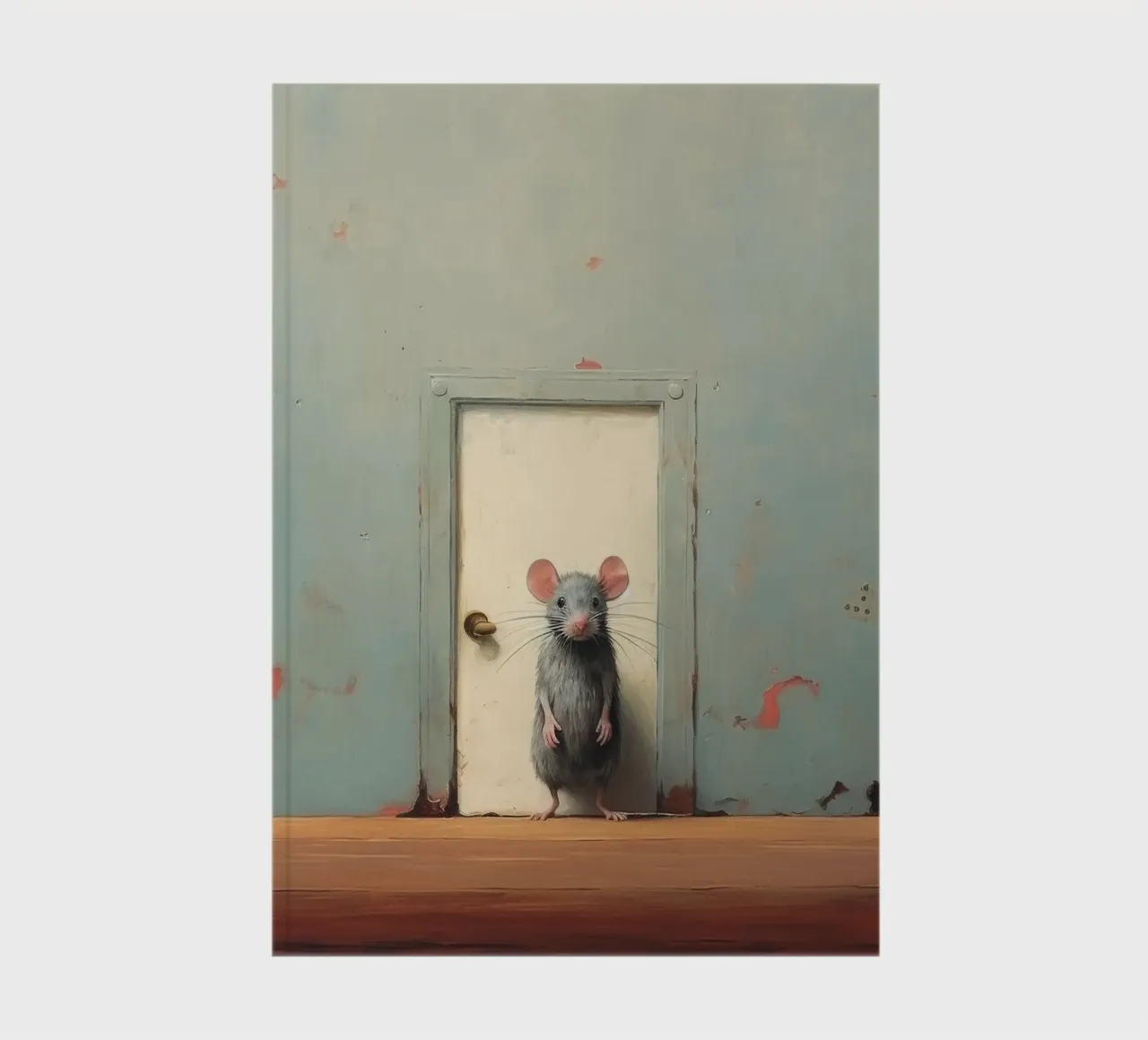 Minimal Mouse 1 notebook by Minimal Animal Art