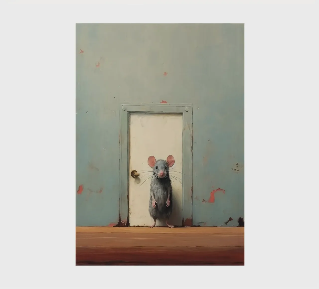 Minimal Mouse 1 notebook by Minimal Animal Art