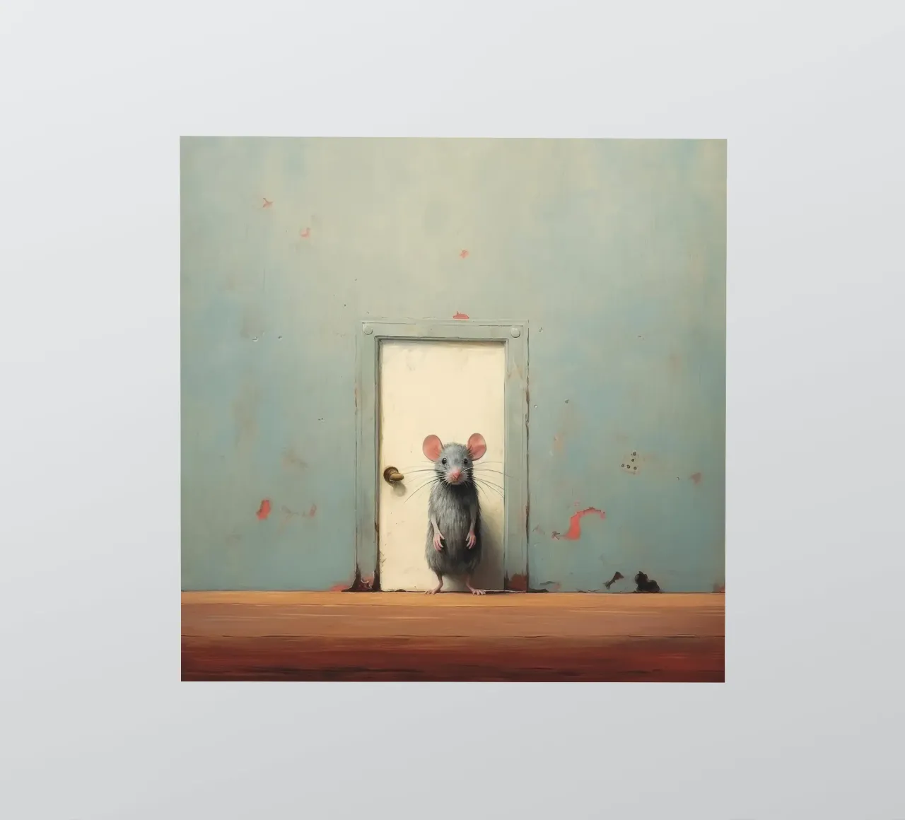 Mouse minimo 1 adesivo da Minimal Animal Art