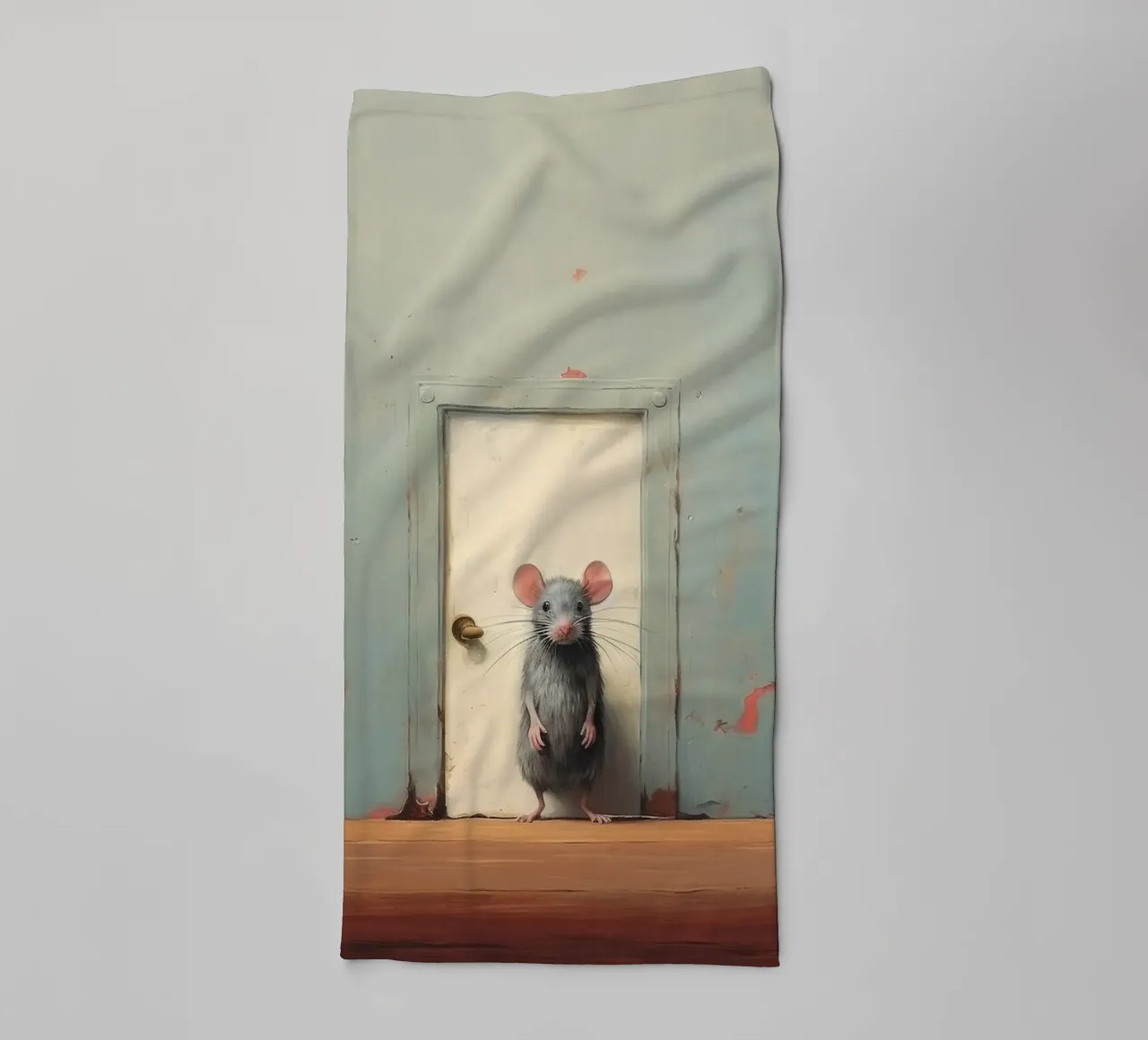 Mouse minimo 1 asciugamano da bagno da Minimal Animal Art