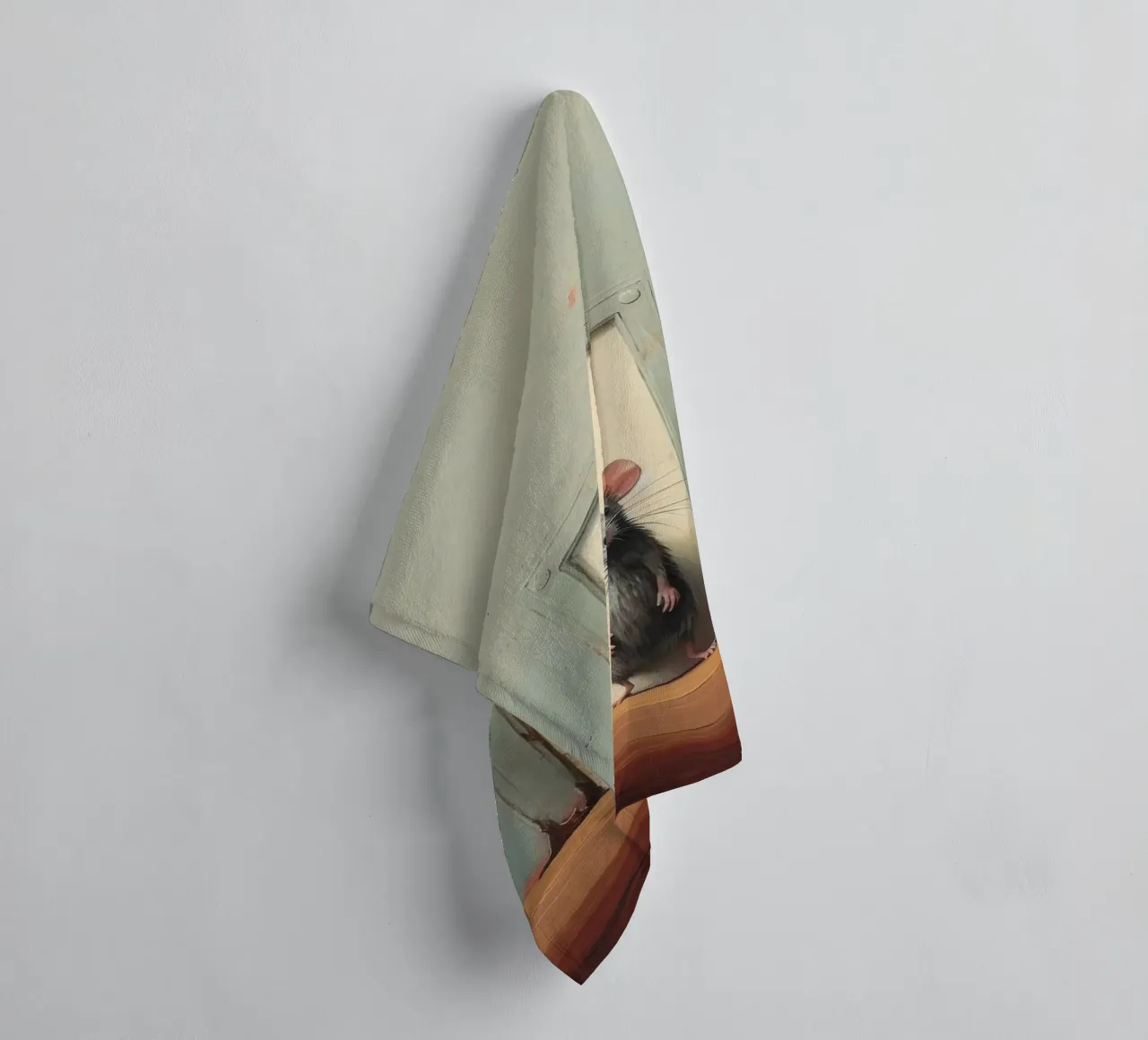 Mouse minimo 1 asciugamano da bagno da Minimal Animal Art