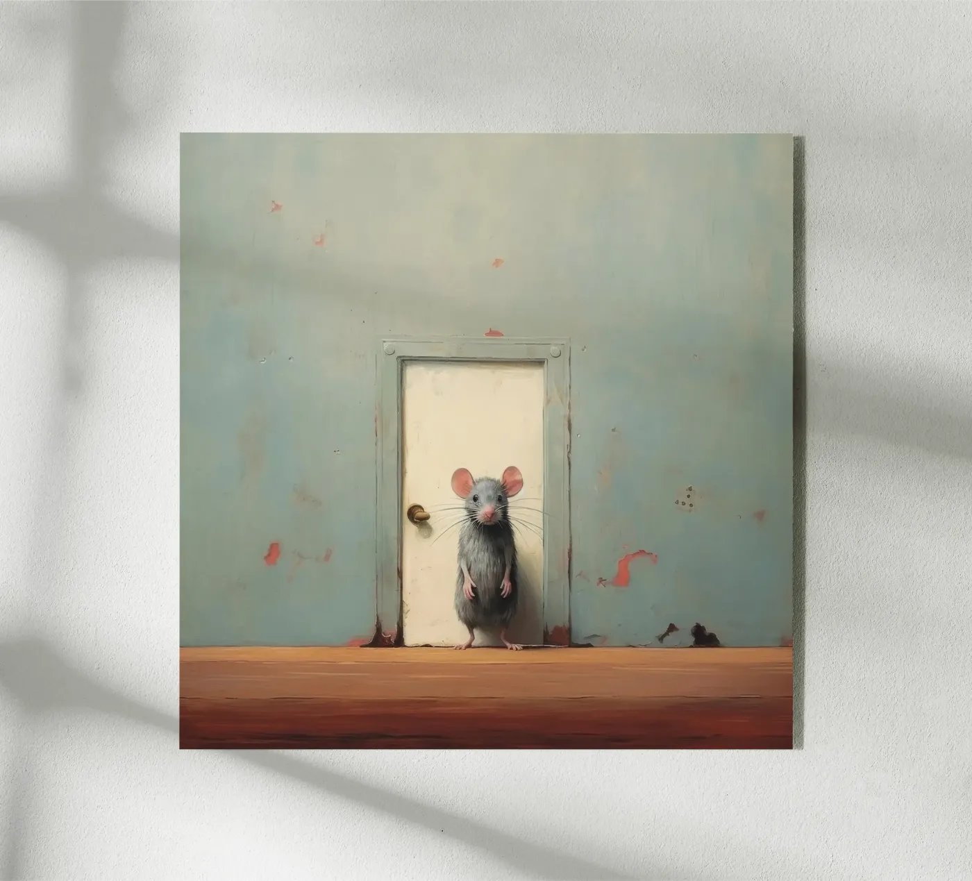 Minimal Mouse Acryl-Glas von Minimal Animal Art