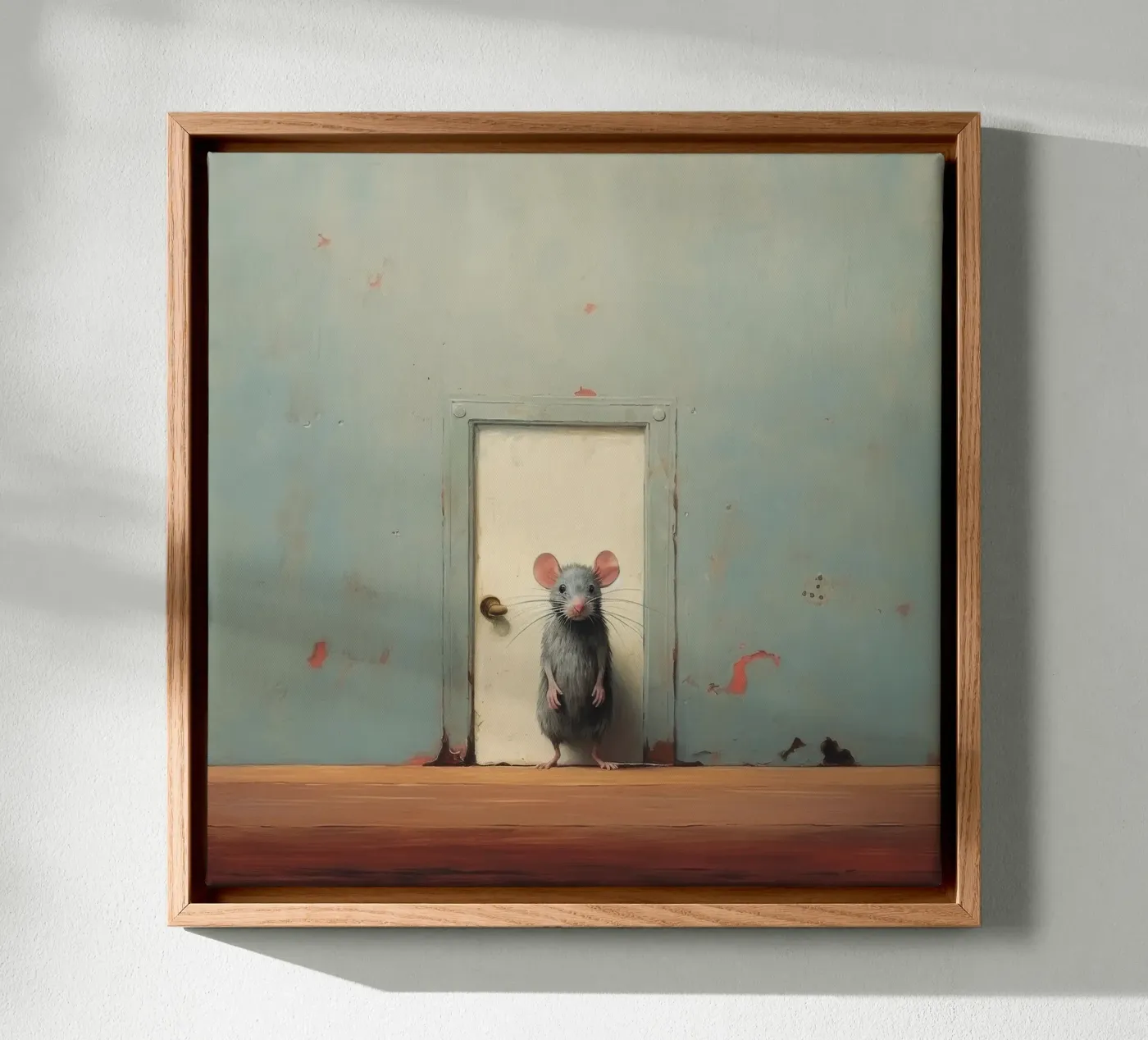 Minimo Mouse tela da Minimal Animal Art