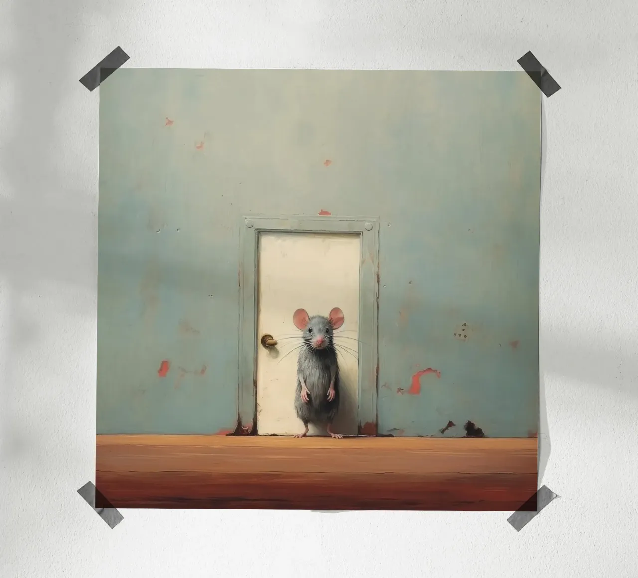 Minimo Mouse poster da Minimal Animal Art