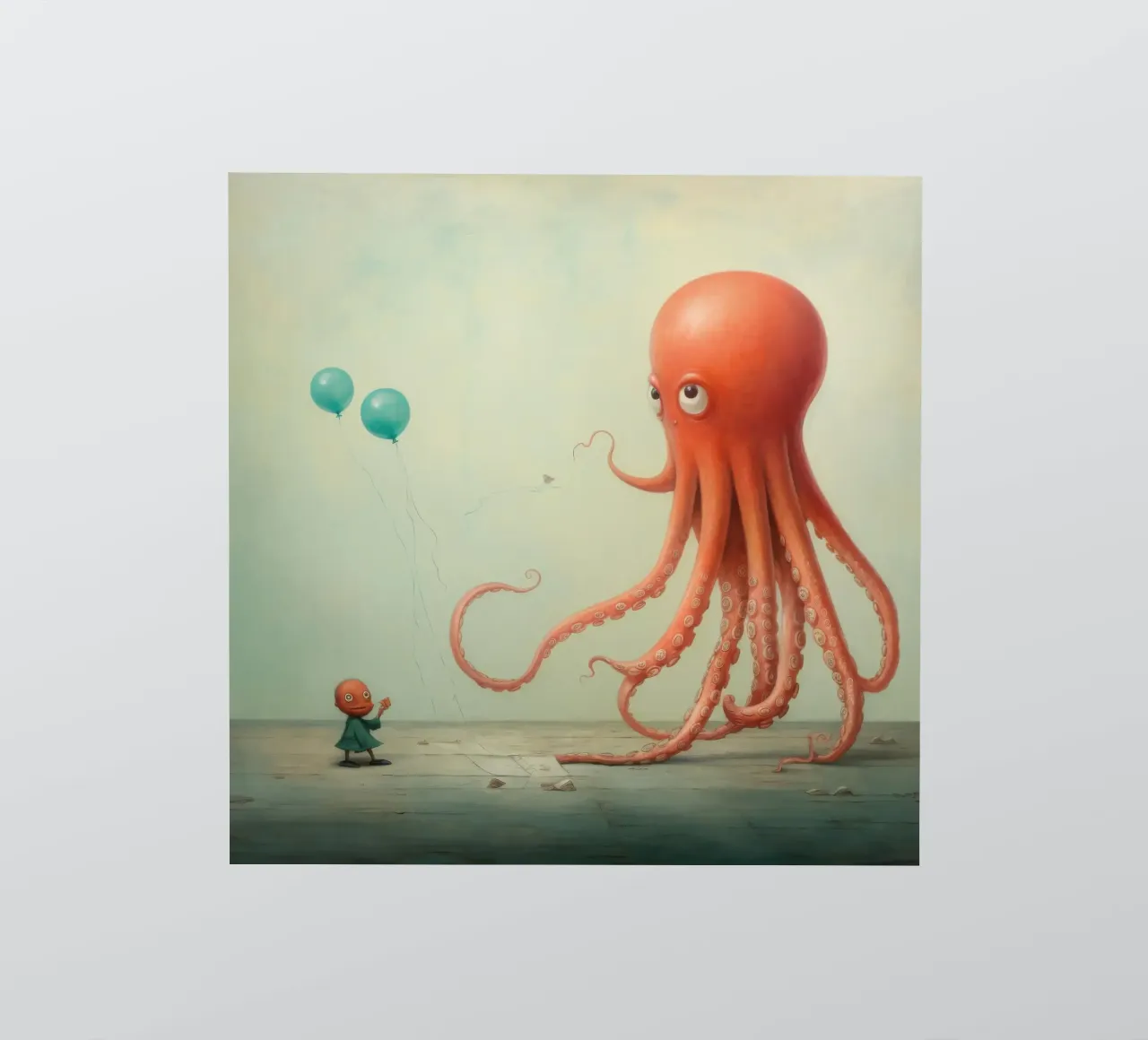 Minimal Octopus 2 sticker by Minimal Animal Art