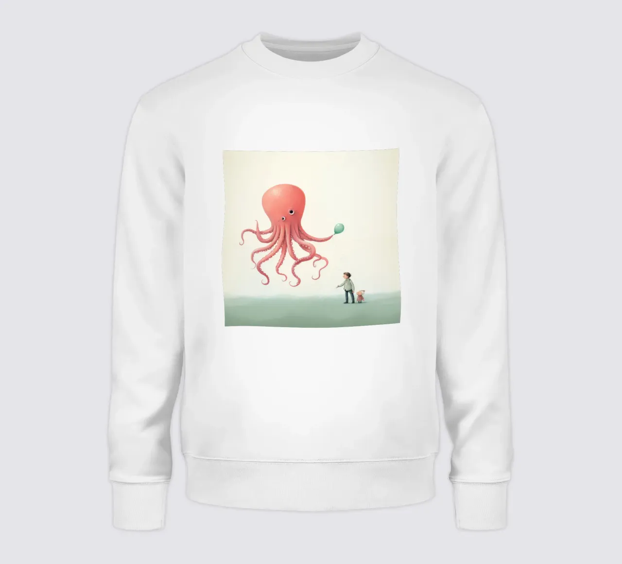 Polpo minimo 1 felpa da Minimal Animal Art