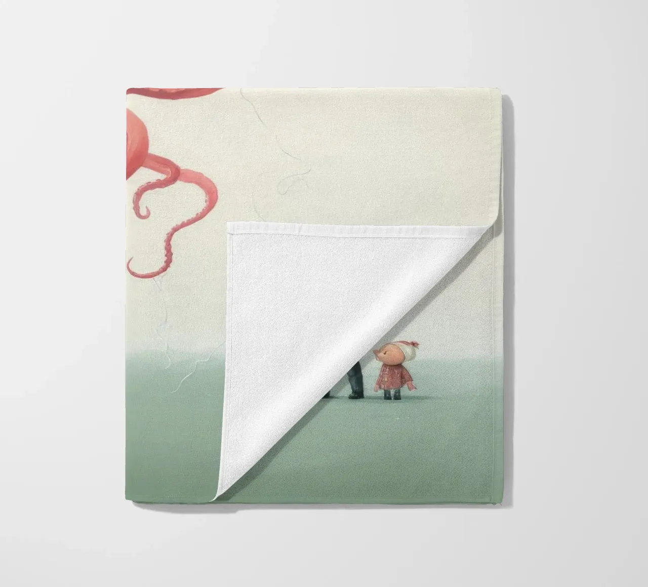 Polpo minimo 1 telo mare da Minimal Animal Art