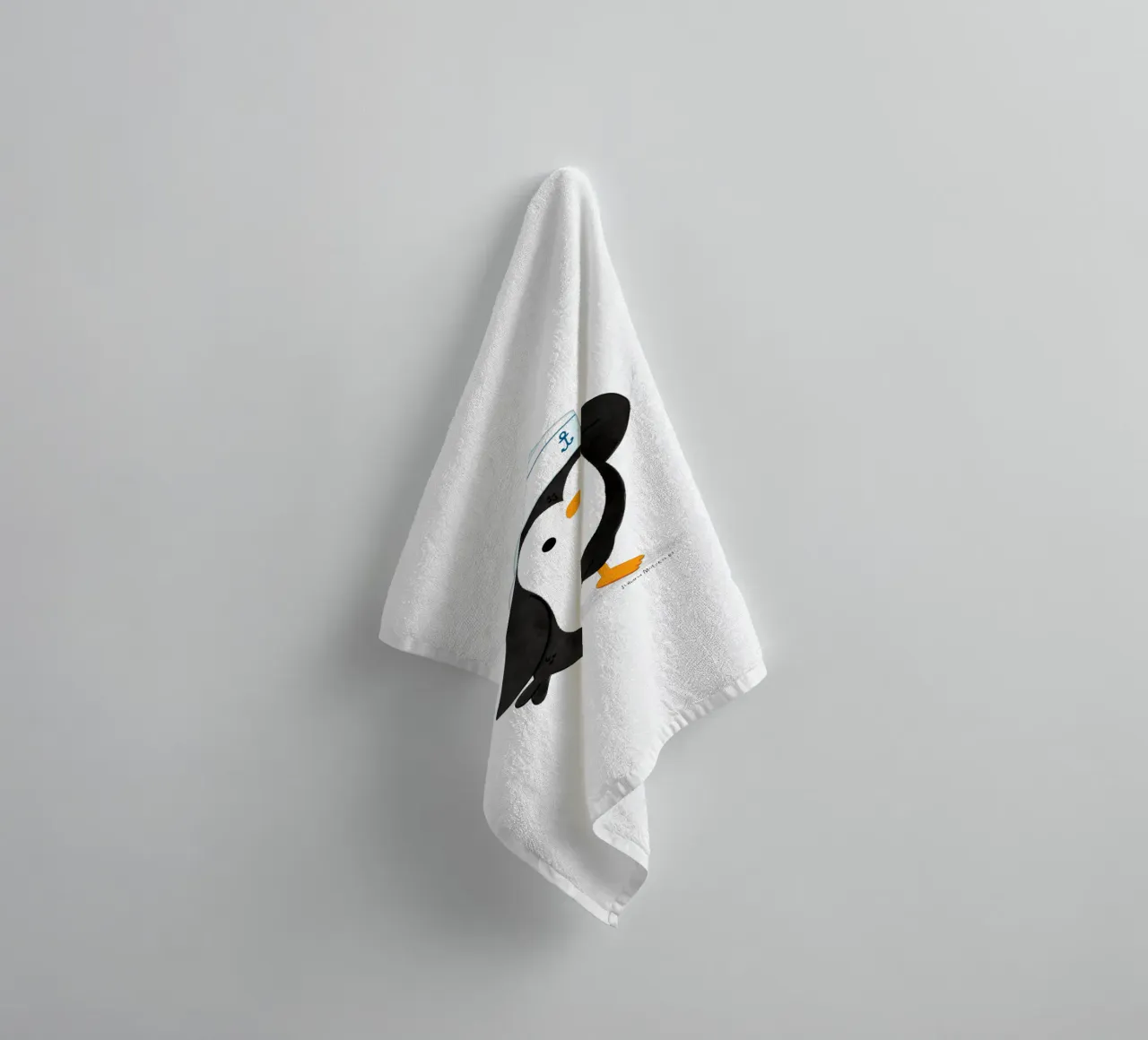 Sailor Penguin towel by julianamotzko