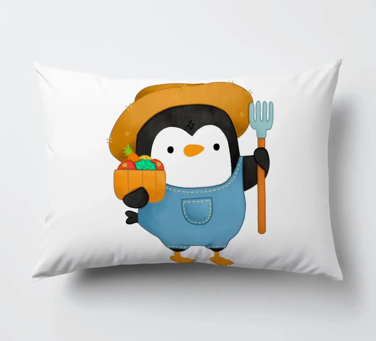 Agricoltore Pinguino cuscino da julianamotzko