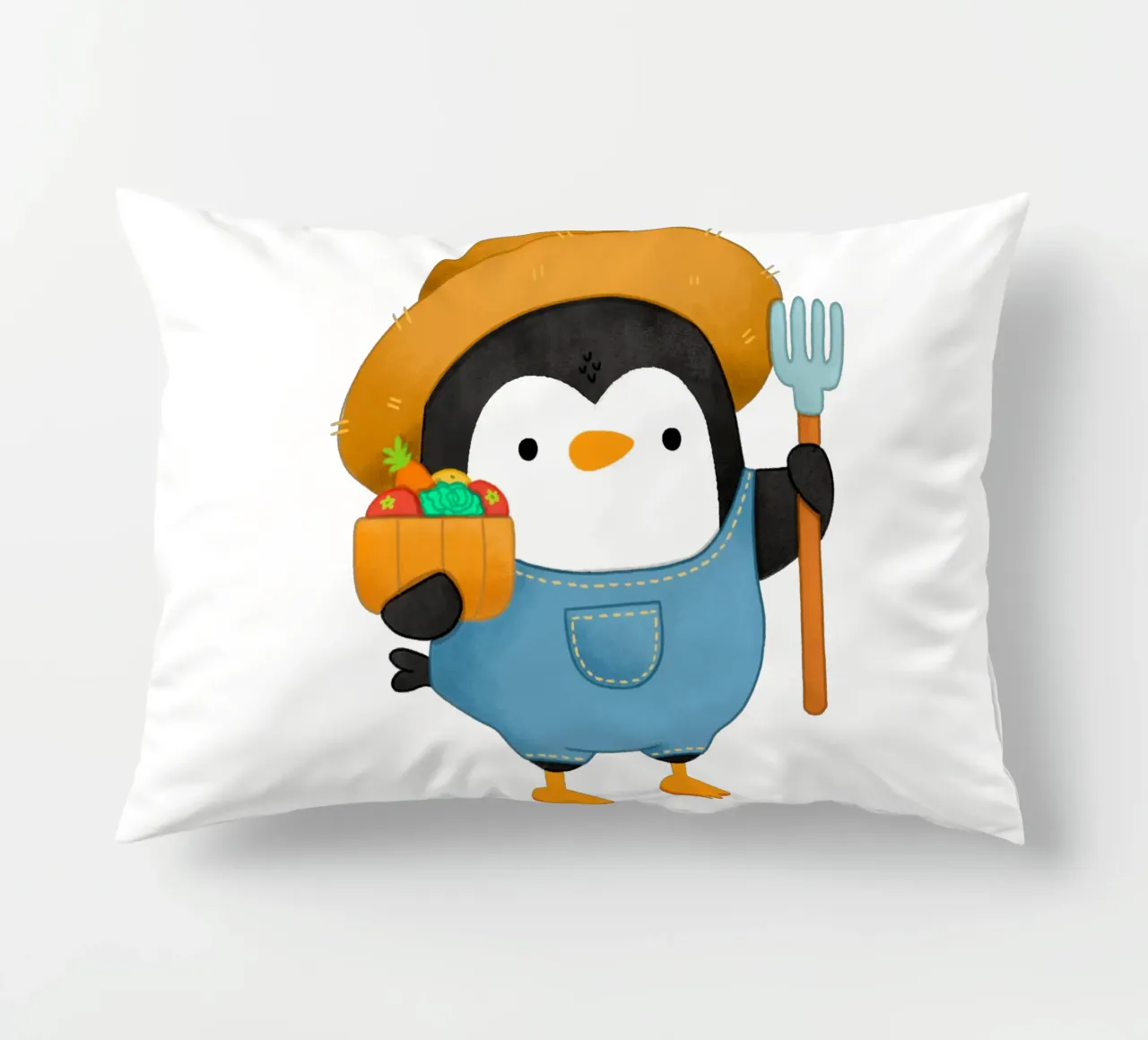 Agricoltore Pinguino cuscino da julianamotzko
