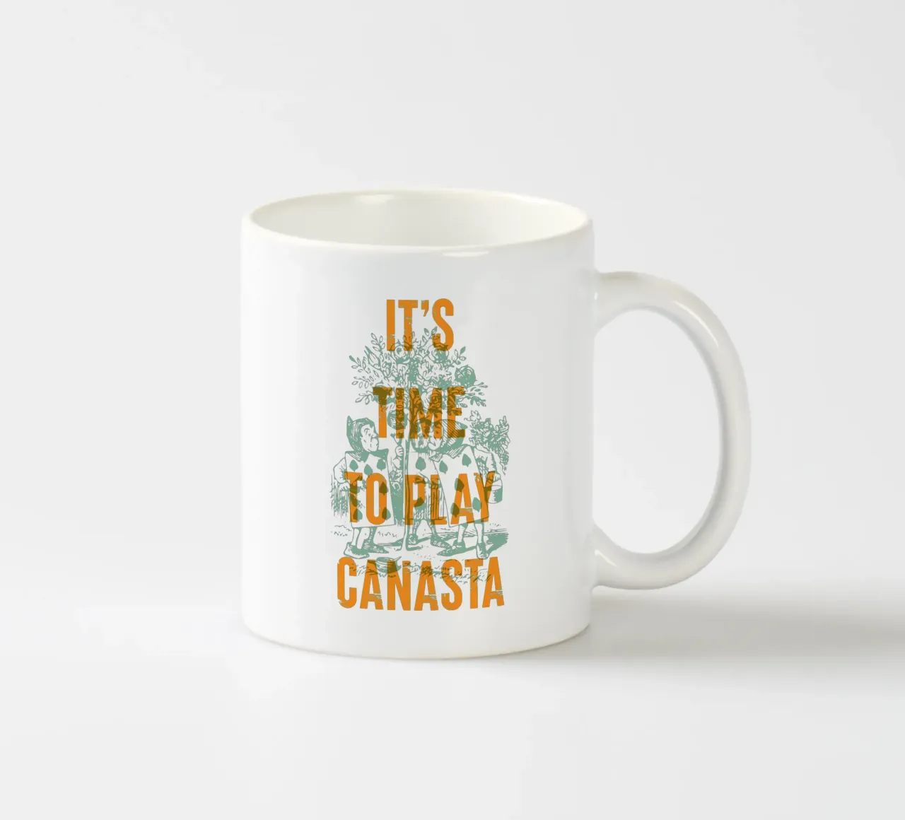 È ora di giocare a canasta tazza in ceramica da Vintagrafica