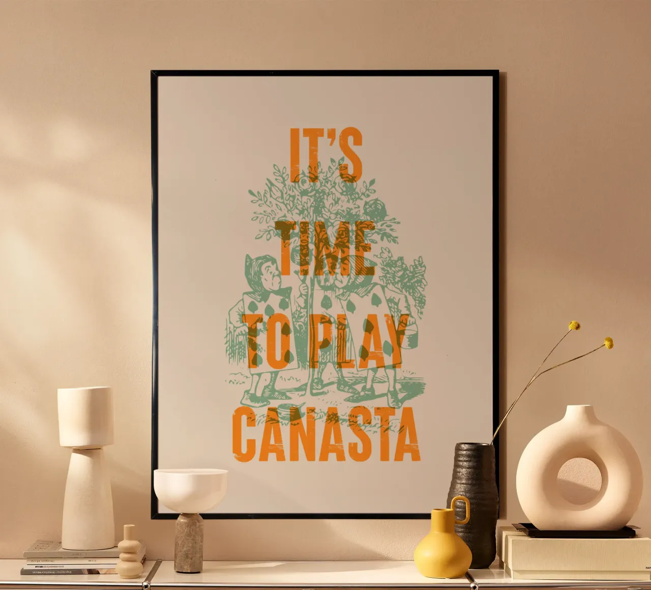È ora di giocare a canasta poster da Vintagrafica