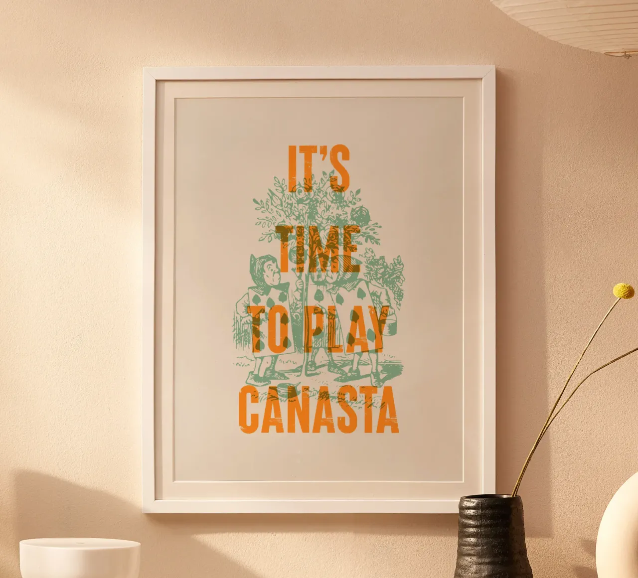 È ora di giocare a canasta poster da Vintagrafica