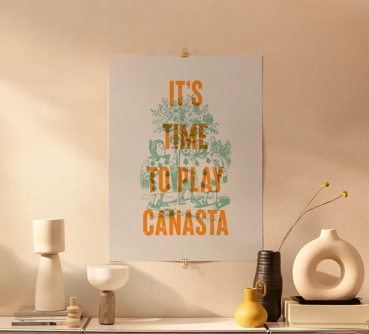 È ora di giocare a canasta poster da Vintagrafica