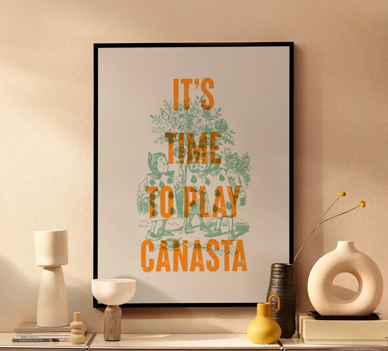 È ora di giocare a canasta poster da Vintagrafica