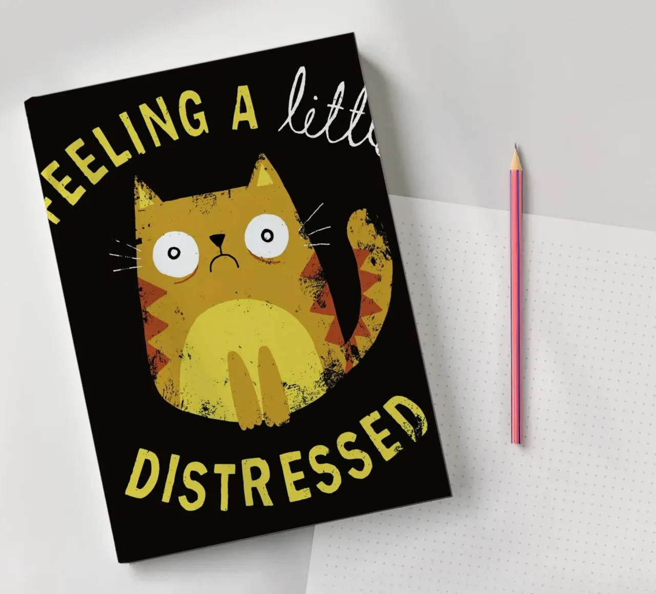 A Little Distressed notebook by DinoMike