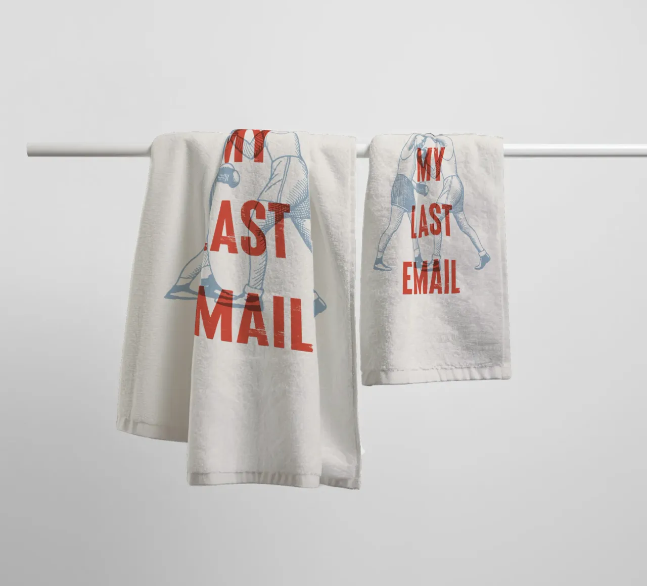Según mi último correo electrónico toalla de baño de Vintagrafica