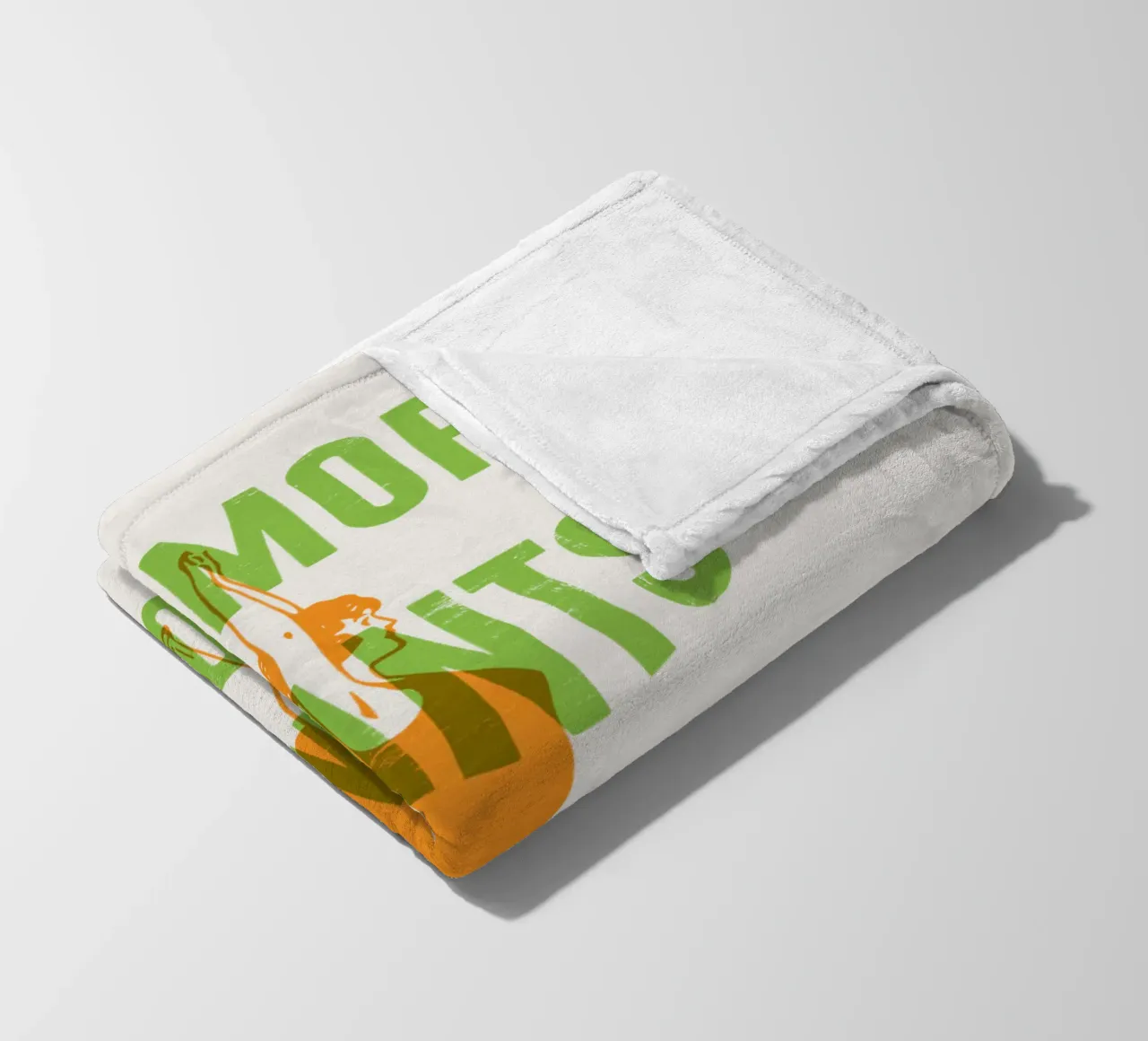 Mangiare più piante, fare più yoga coperta in pile da Vintagrafica