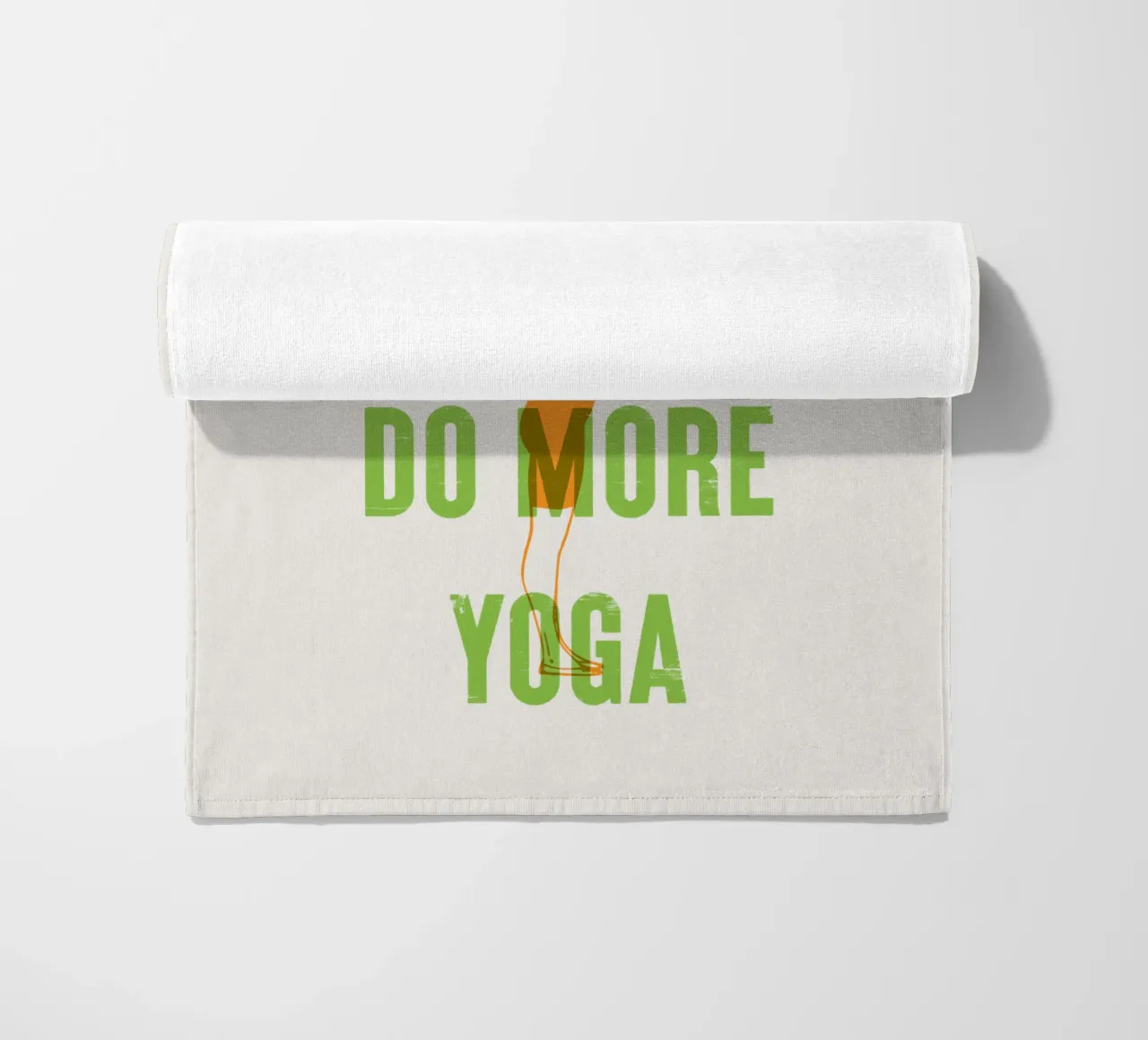 Mangiare più piante, fare più yoga telo mare da Vintagrafica