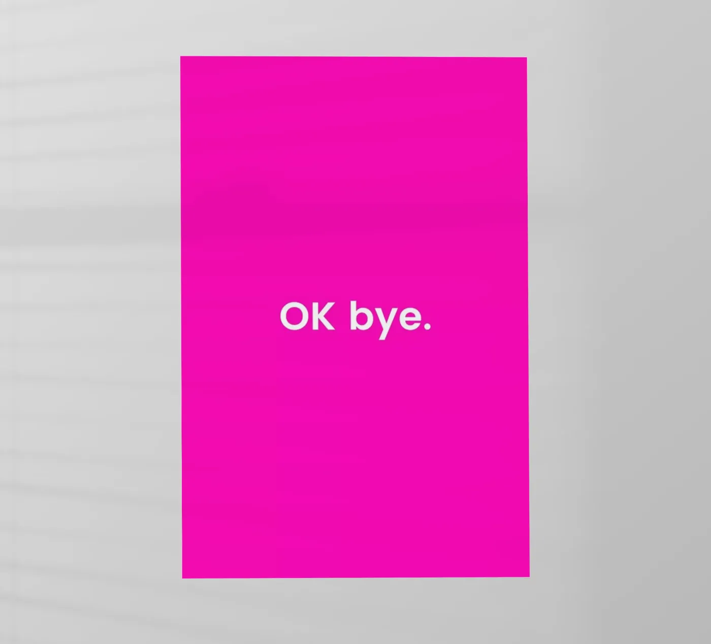 Bye pellicola backlit da Studio One