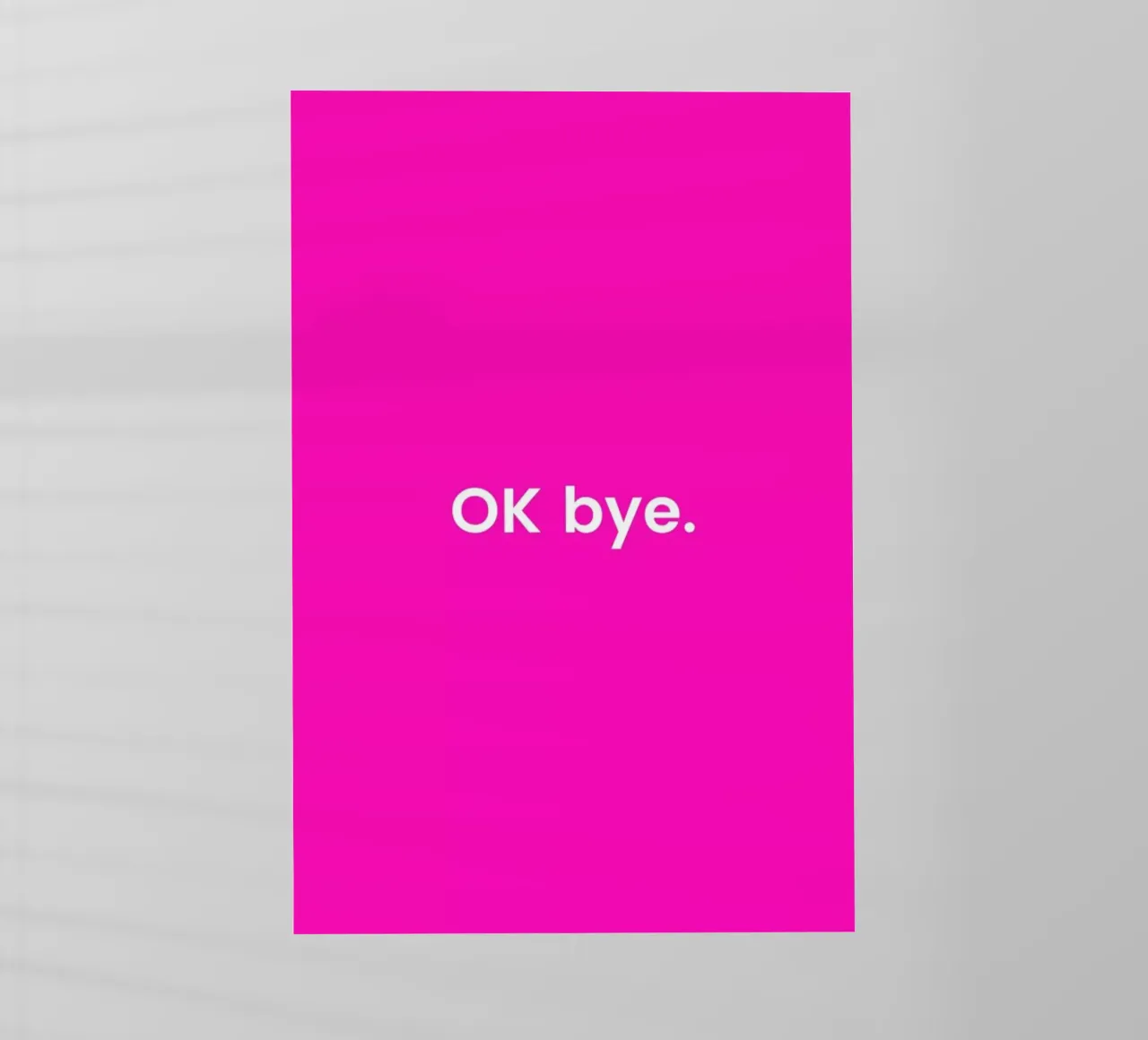 Bye pellicola backlit da Studio One