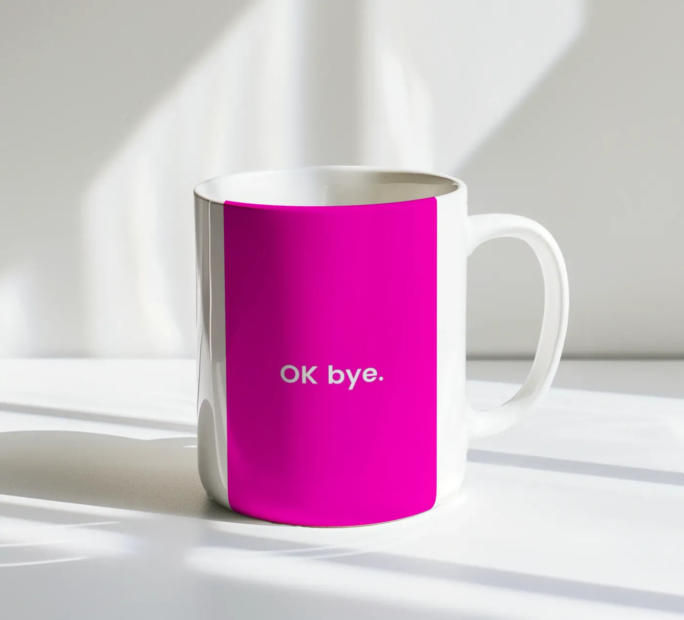 Bye ceramic mug by Studio One