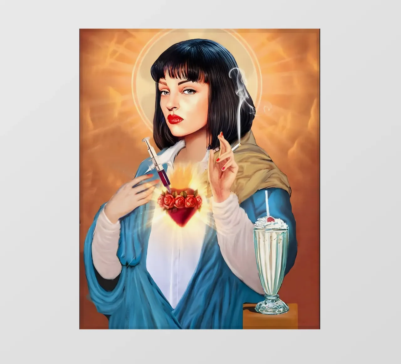 Mia Wallace from Pulp Fiction telo in pvc da Attaboy Dsgn