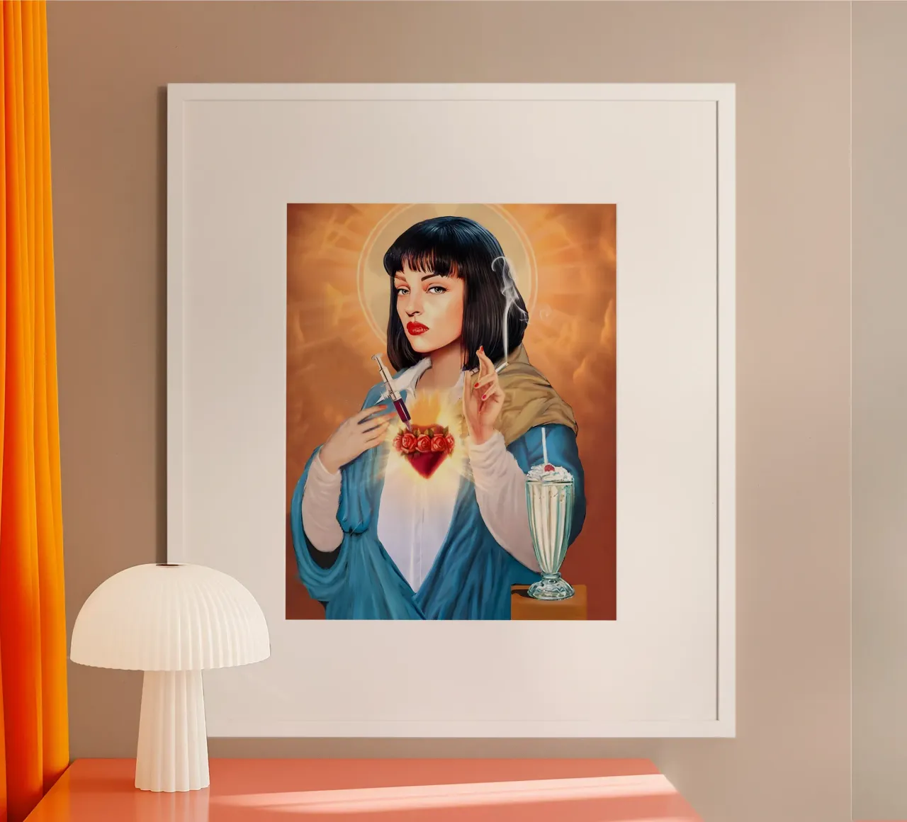 Mia Wallace from Pulp Fiction carta hahnemühle da Attaboy Dsgn