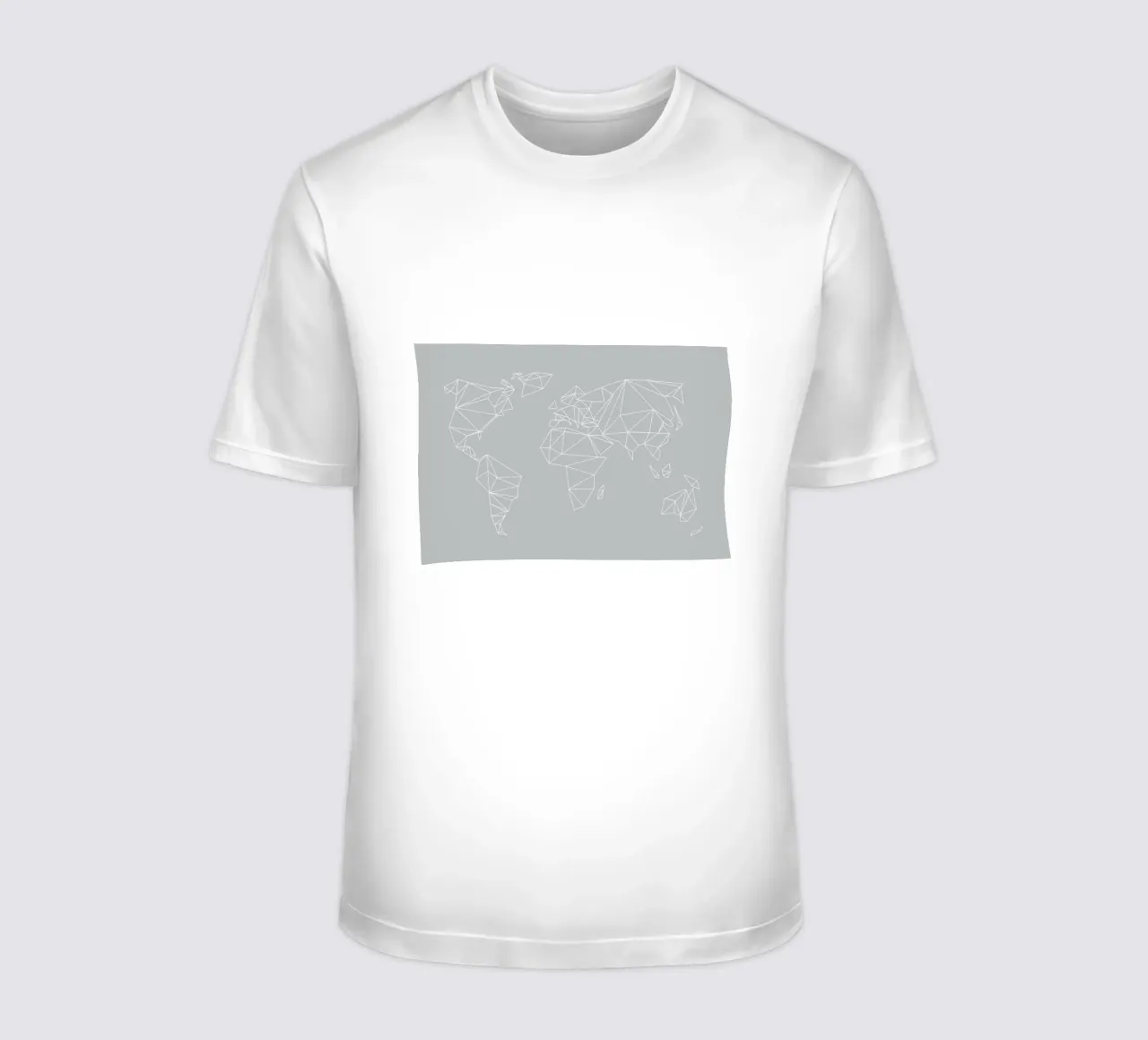 Geometrical World Grey t-shirt da Studio Nahili