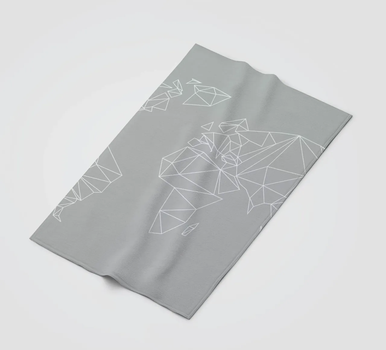Geometrical World Grey coperta in pile da Studio Nahili