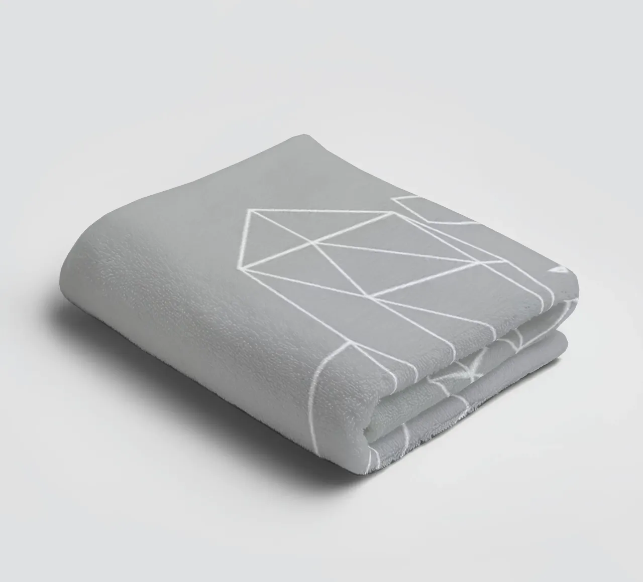 Geometrical World Grey asciugamano da bagno da Studio Nahili