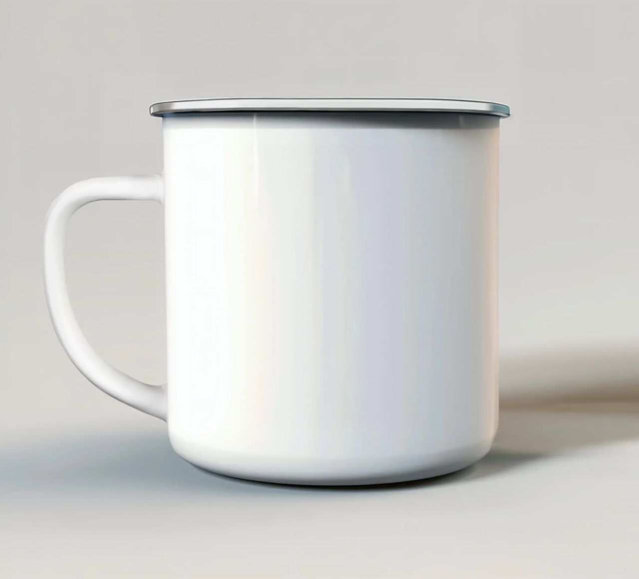 Hereingedackelt Emaille Tasse von Hej Ibiza by Ute Arnold