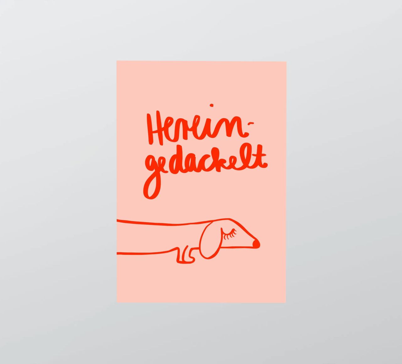 Hereingedackelt Sticker von Hej Ibiza by Ute Arnold