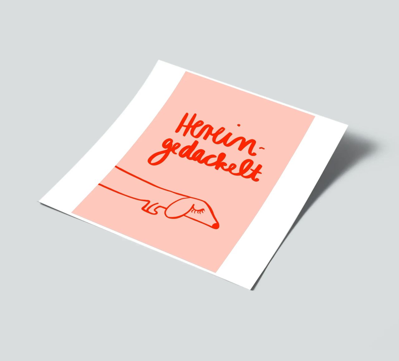 Hereingedackelt Stickerbogen von Hej Ibiza by Ute Arnold