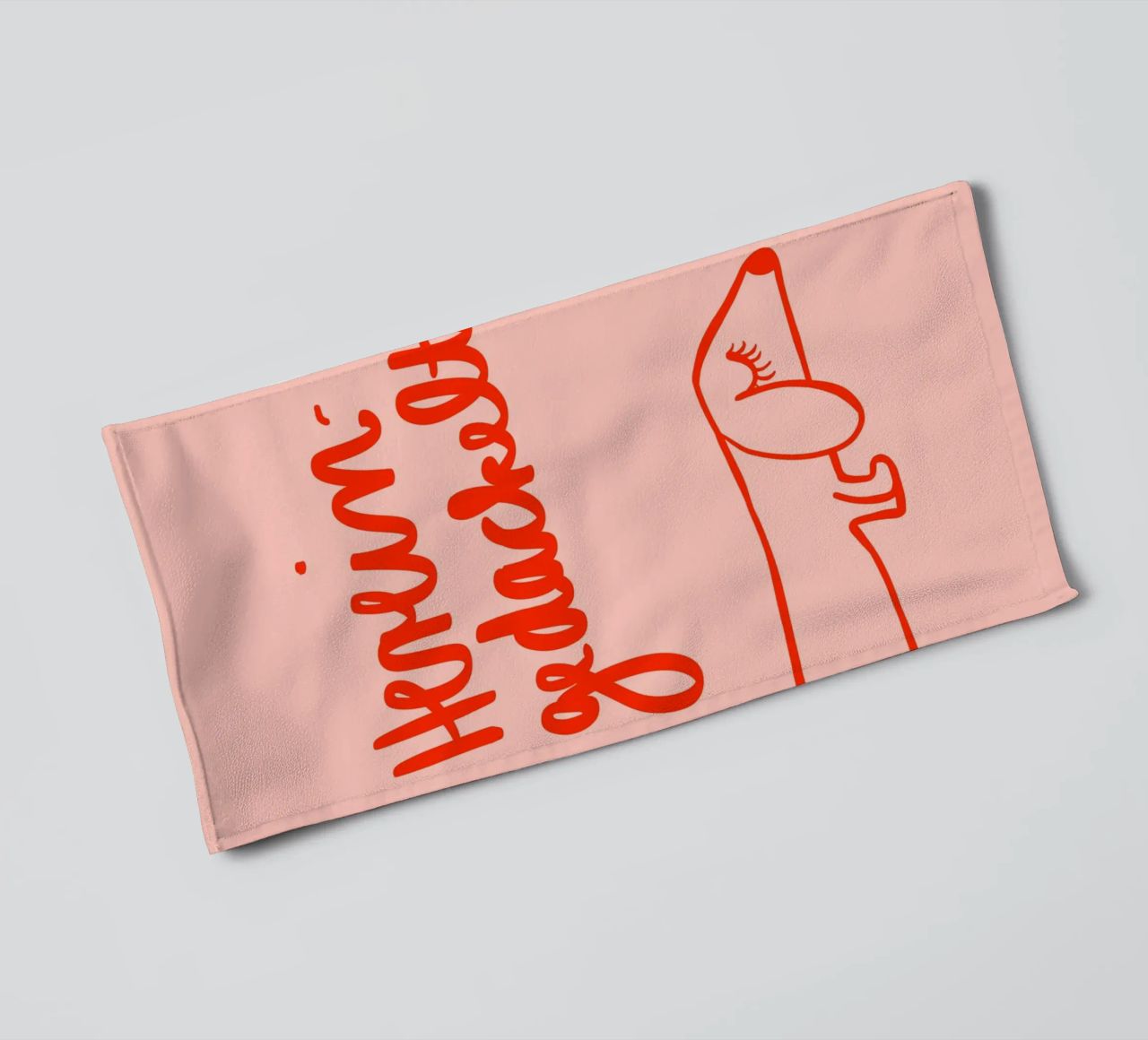 Hereingedackelt Handtuch von Hej Ibiza by Ute Arnold