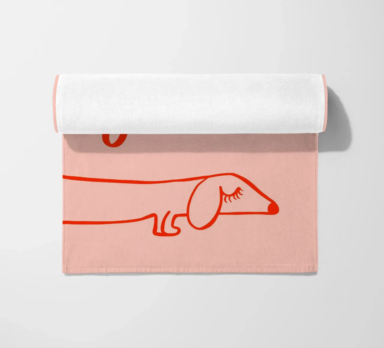 Hereingedackelt beach towel by Hej Ibiza by Ute Arnold