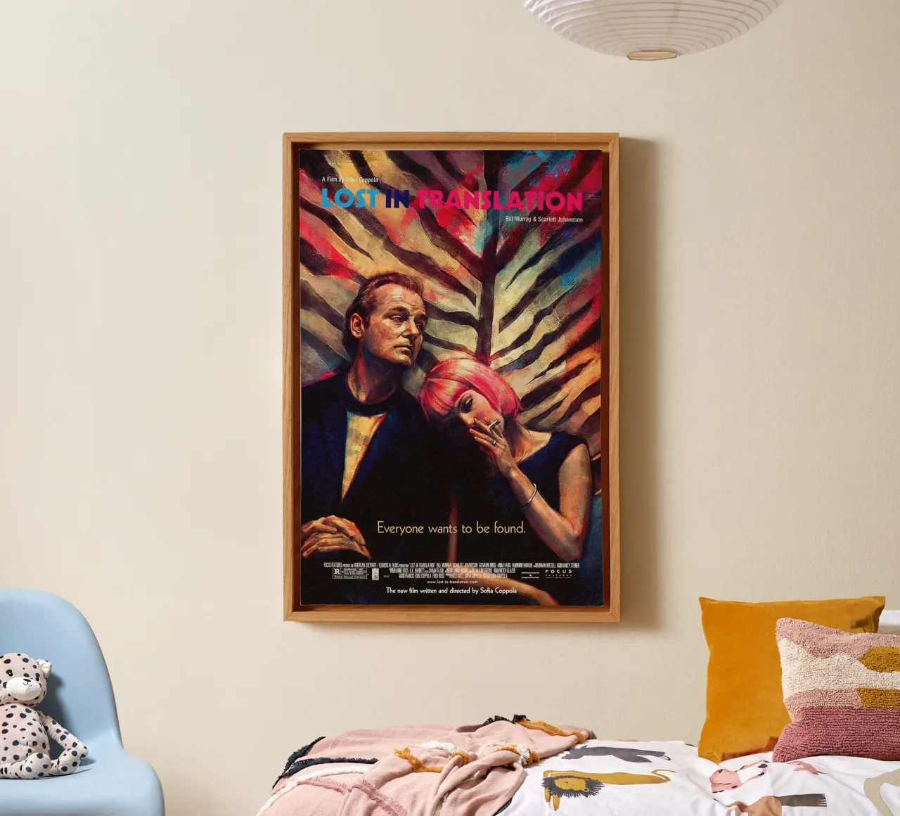Lost in Translation Movie tela con Cornice a cassetta da Attaboy Dsgn