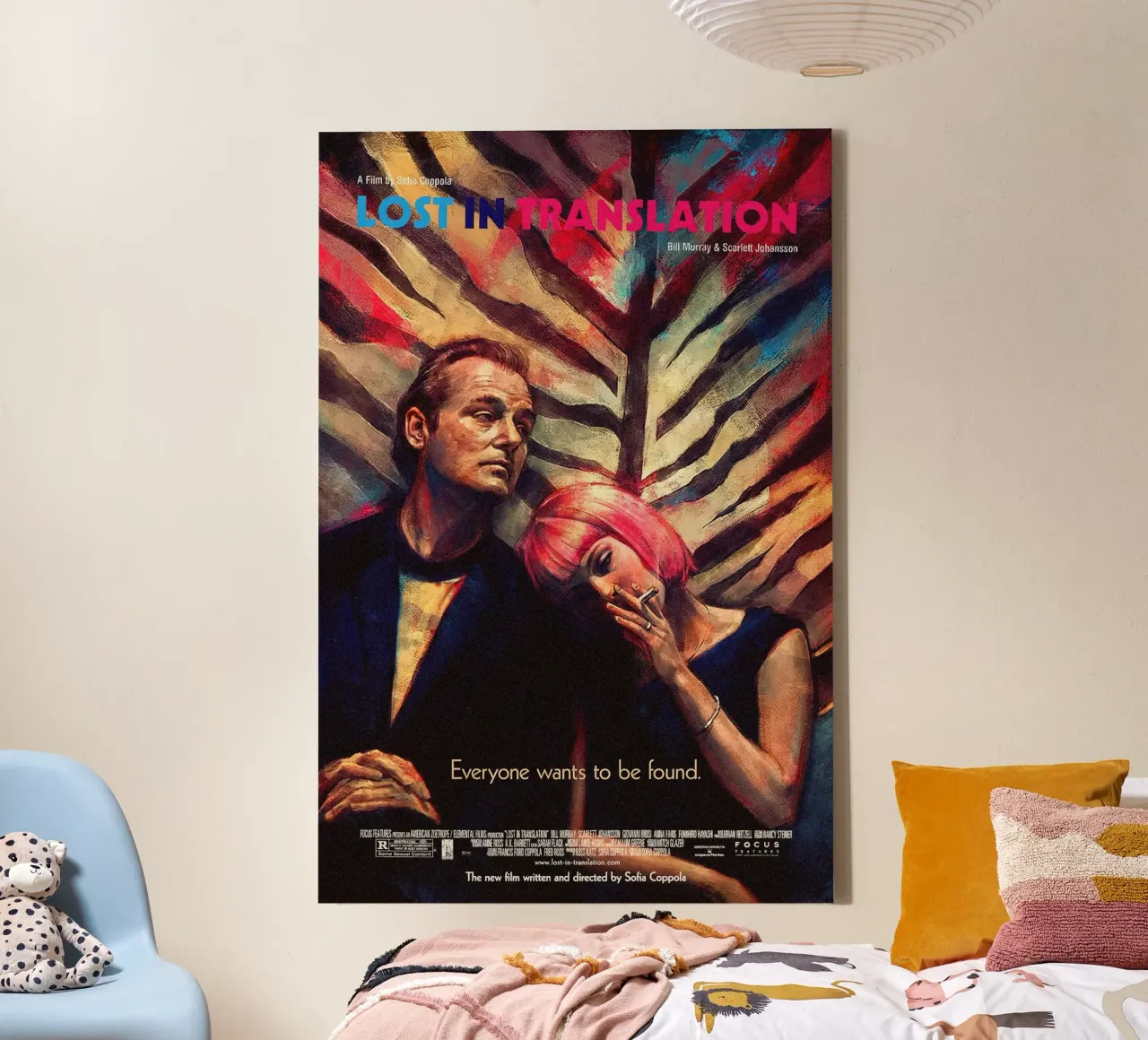Lost in Translation Movie tela con Cornice a cassetta da Attaboy Dsgn