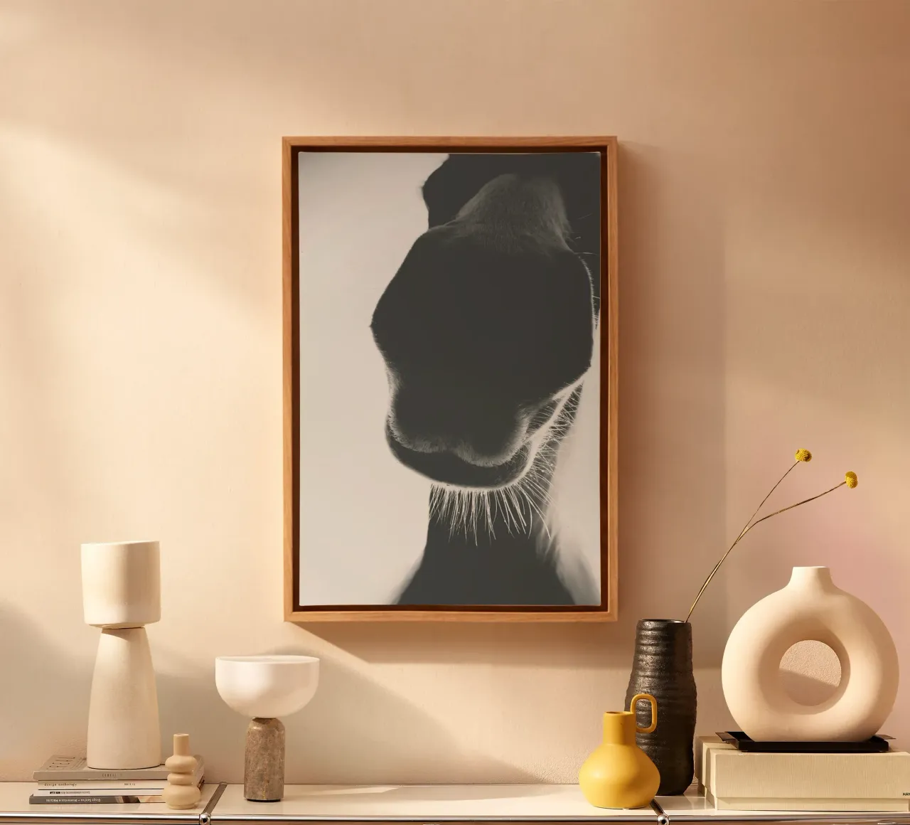 A Horse of Course No.1 tela con Cornice a cassetta da treechild
