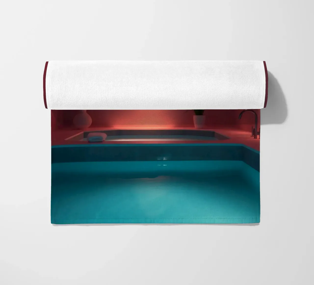 Rilassare un interno con l'atmosfera dell'illuminazione ambientale telo mare da DesignDoodle