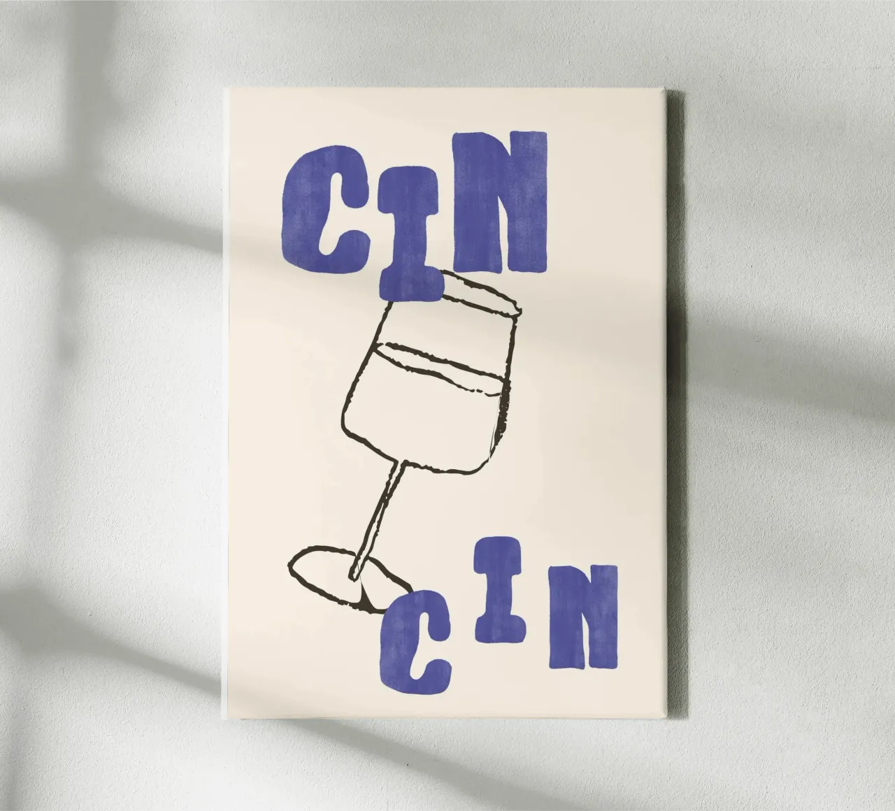 Cin Cin | Cheers to Good Times Print tela da PrintCessStudio