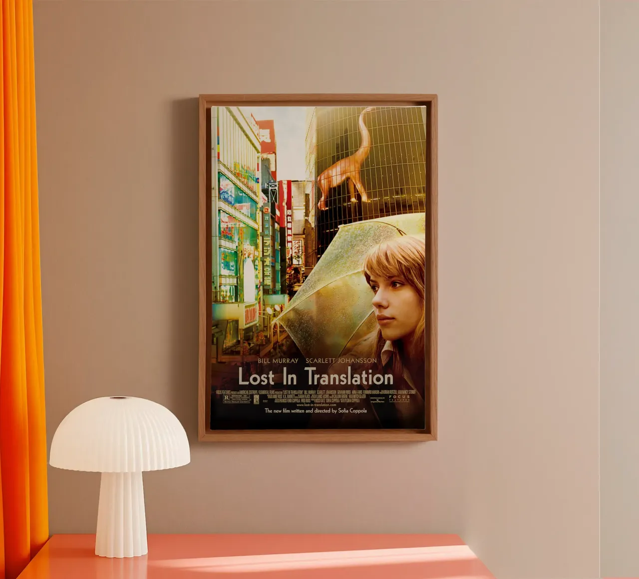 Lost in Translation Movie tela con Cornice a cassetta da Attaboy Dsgn