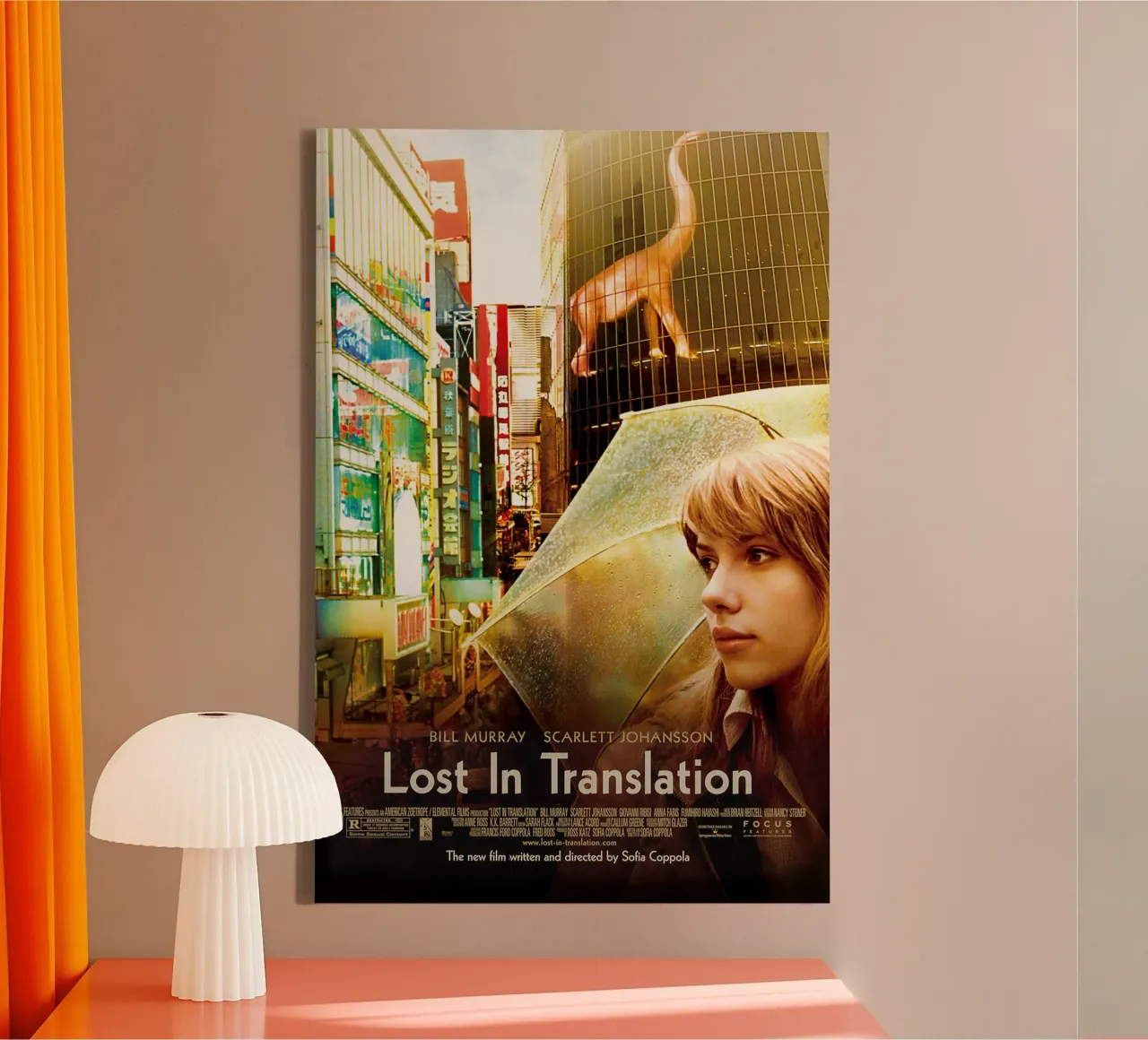 Lost in Translation Movie tela con Cornice a cassetta da Attaboy Dsgn
