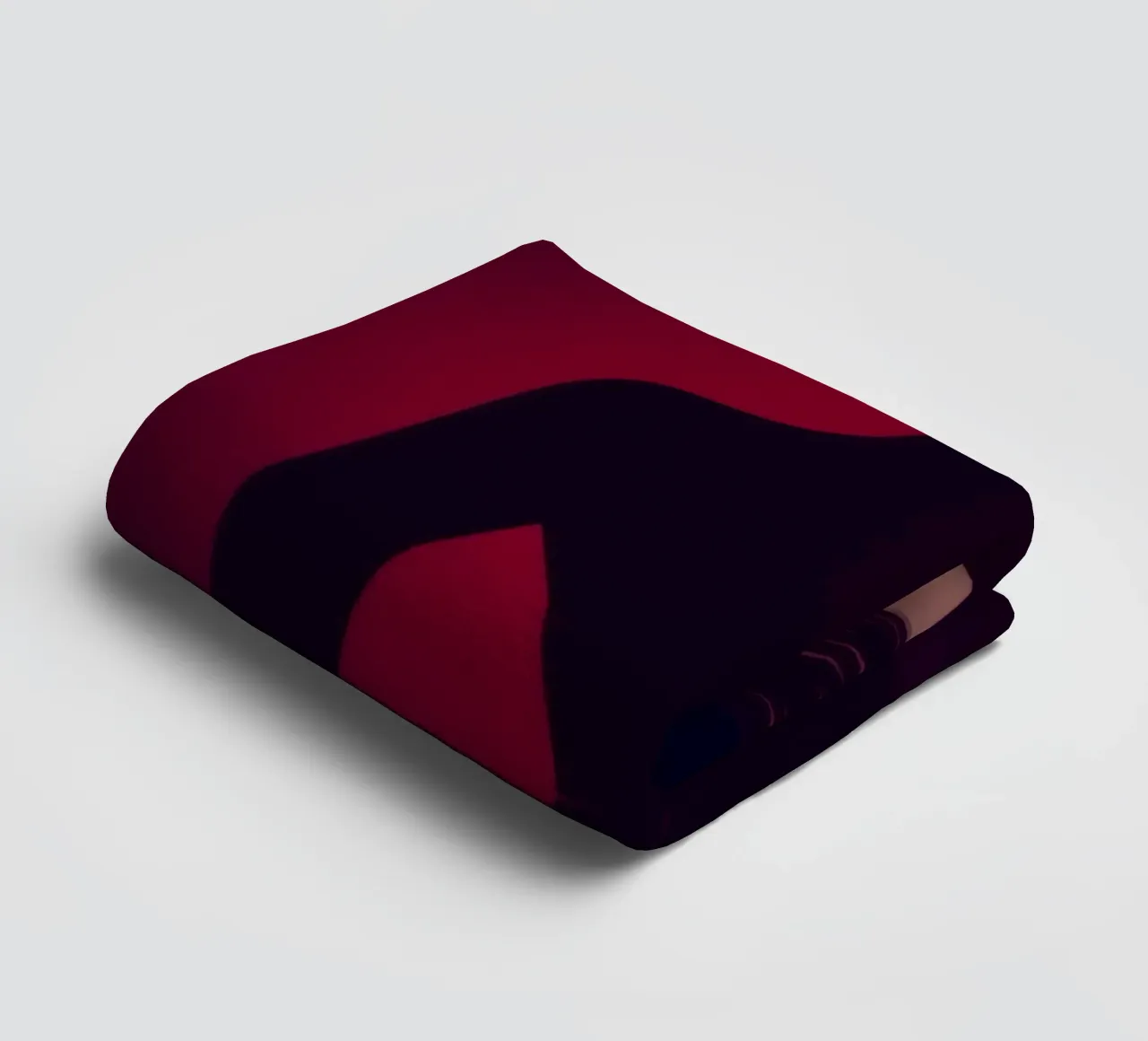 Donna elegante in un elegante abito nero posa asciugamano da bagno da DesignDoodle