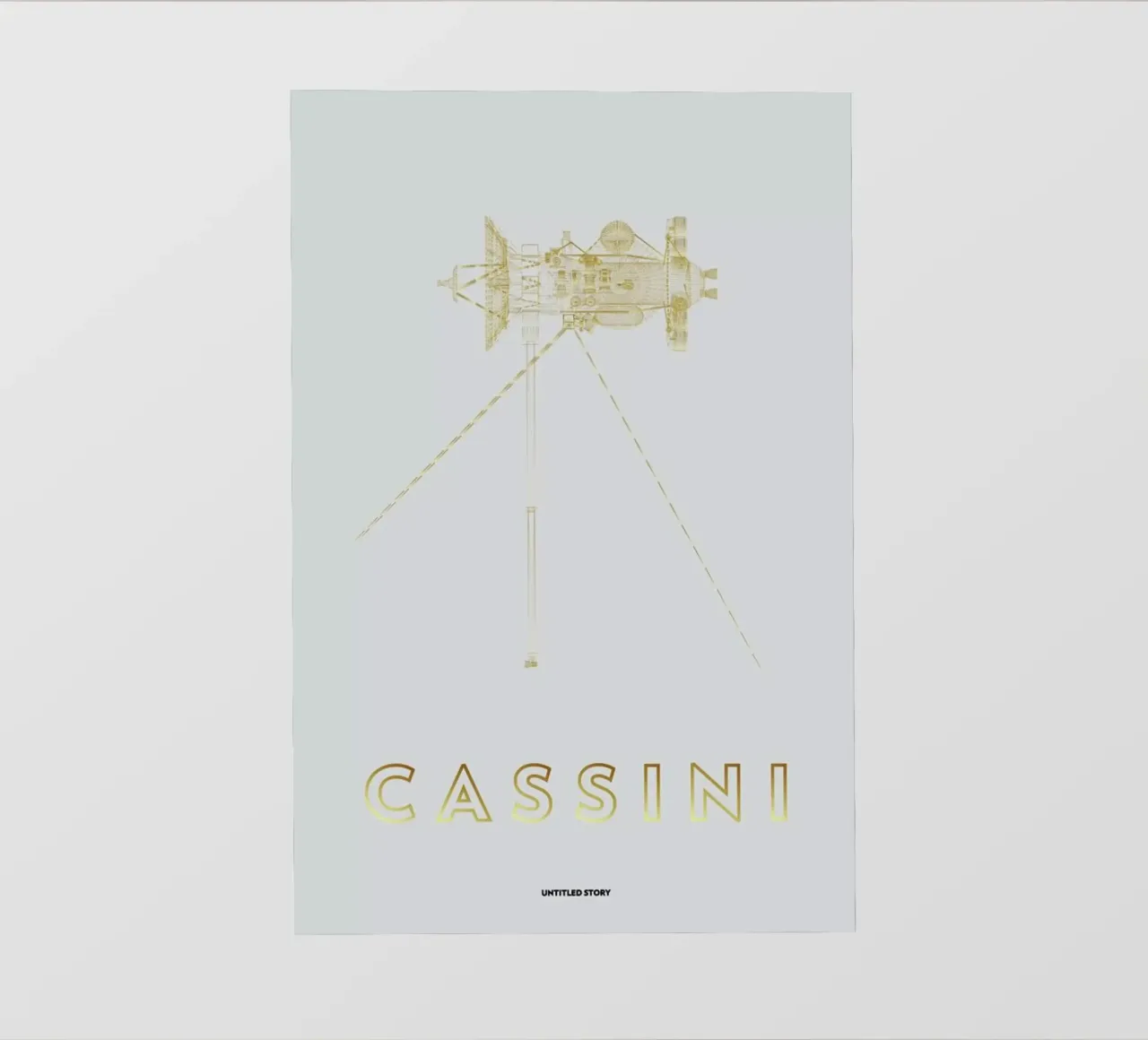 Cassini-Huygens Spacecraft pellicola backlit da Marc Schulthess