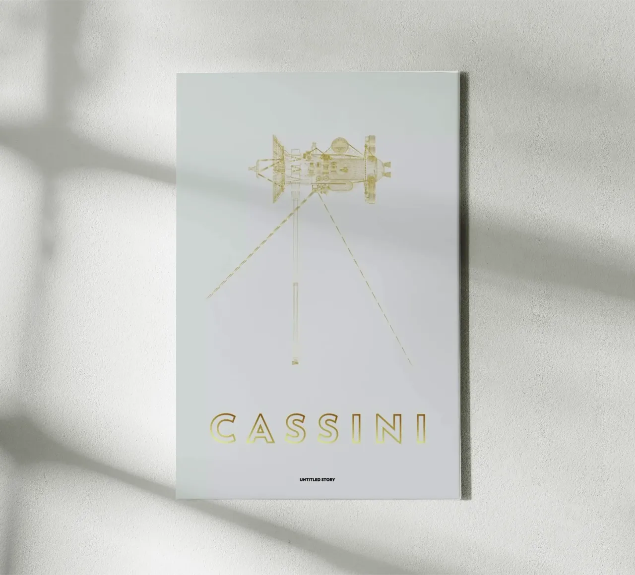 Cassini-Huygens Spacecraft tela con Cornice a cassetta da Marc Schulthess