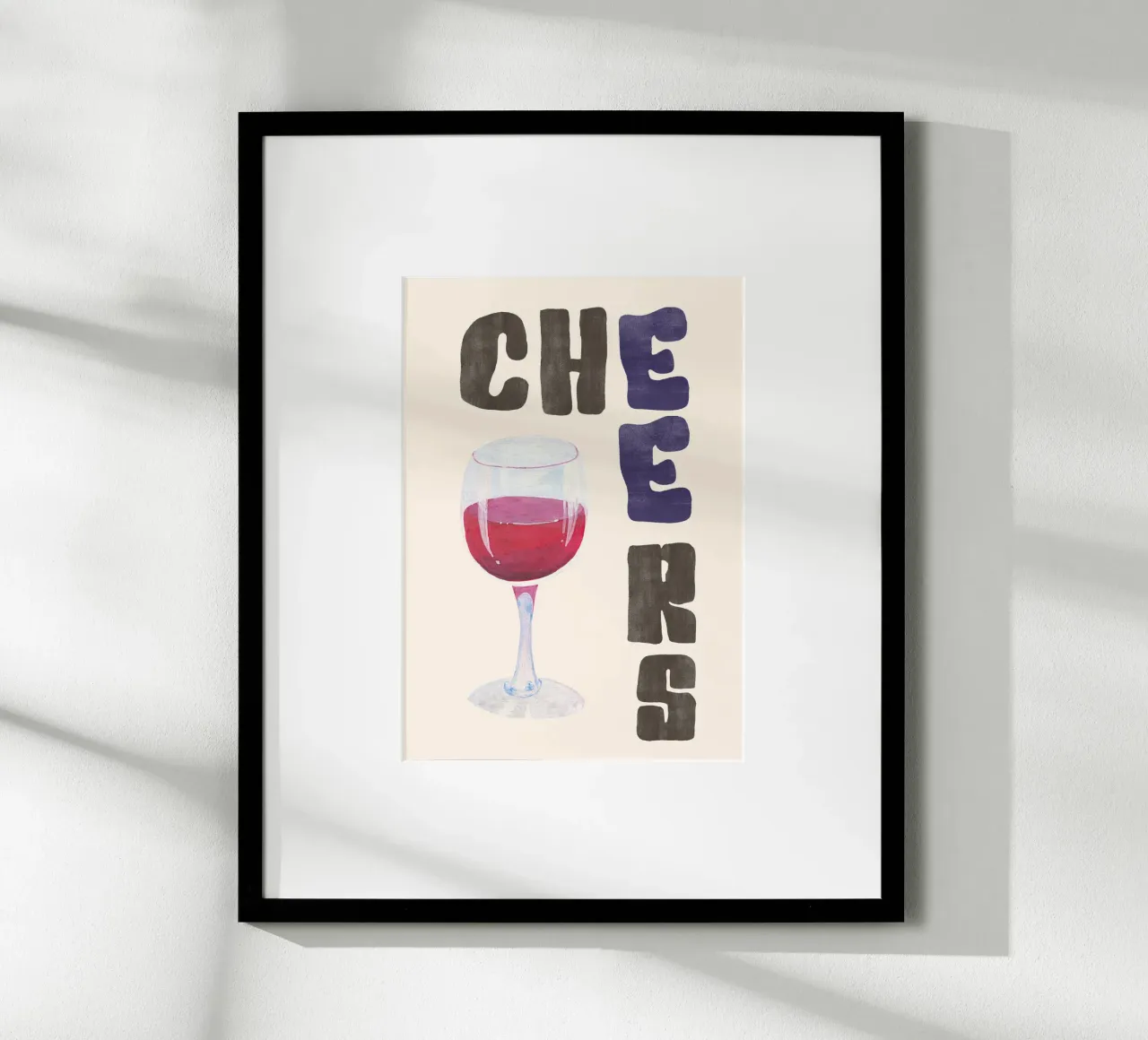 Cheers | Good Vibes Kitchen Art carta hahnemühle da PrintCessStudio